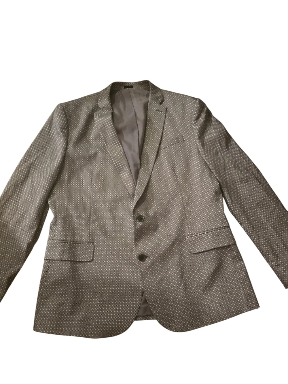 jf j.ferrar Men's Gray Dotted Sport Coat